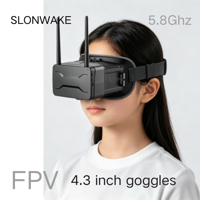 5.8G FPV Goggles 4.3 Inch 480* - огляд і ціна Drone Racing Antenna
