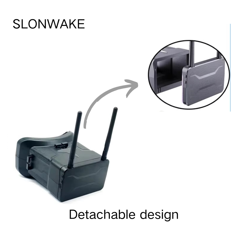 5.8G FPV Goggles 4.3 Inch 480* - огляд і ціна Drone Racing Antenna